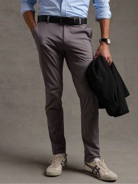 RHONE Commuter Pant  30x33 NWT $138 Smoked Pearl Grey